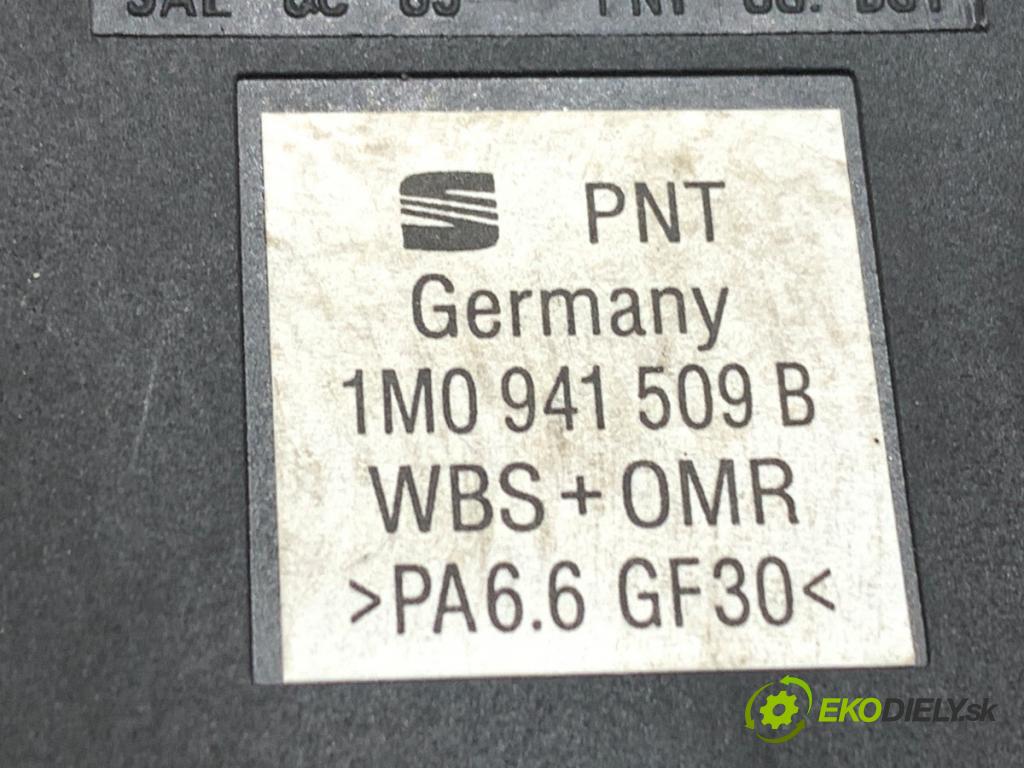 SEAT TOLEDO II (1M2) 1998 - 2006    1.9 TDI 96 kW [130 KM] olej napędowy 2003 - 2006  Spínač svetiel výstražných (núdzových) 1M0941509B (Prepínač/spínač/tlačidlo a ovládač kúrenia)