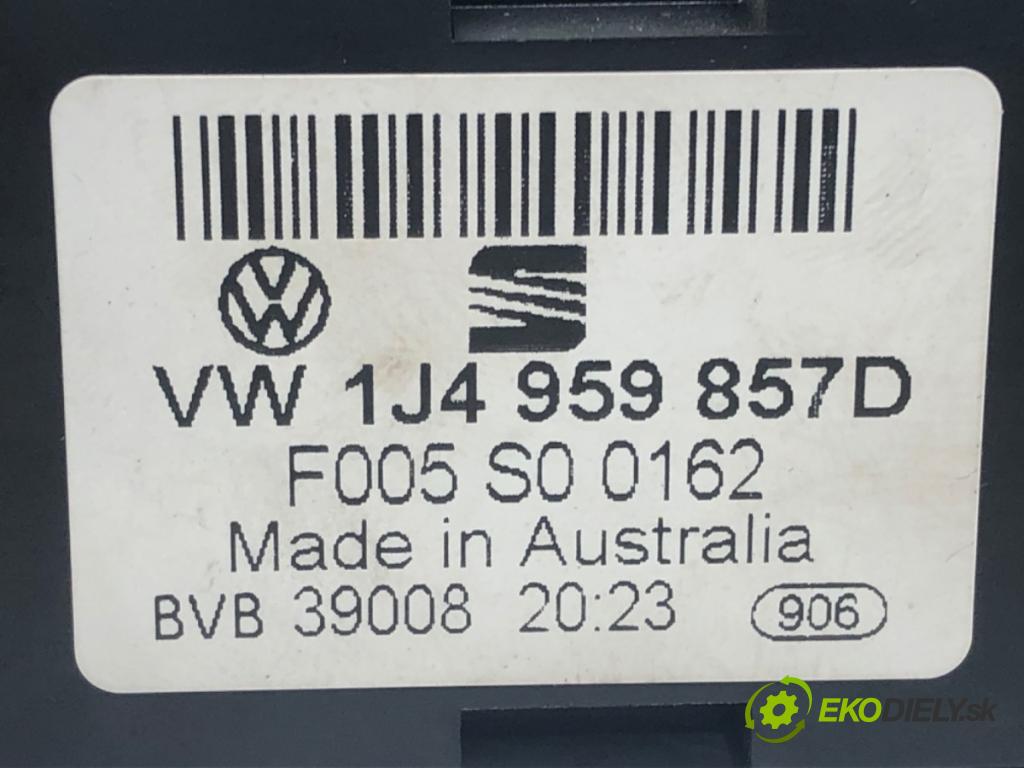 SEAT TOLEDO II (1M2) 1998 - 2006    1.9 TDI 96 kW [130 KM] olej napędowy 2003 - 2006  Prepínač okien 1J4959857D (Prepínač/spínač/tlačidlo a ovládač kúrenia)
