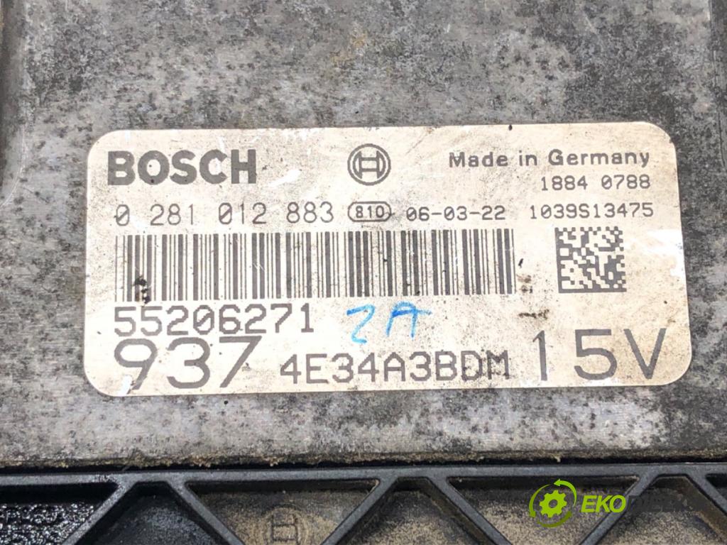 ALFA ROMEO GT (937_) 2003 - 2010    1.9 JTD (937CXN1B) 110 kW [150 KM] olej napędowy 2003 - 2010  riadiaca jednotka Motor 55206271 0281012883 (Riadiaca jednotka)
