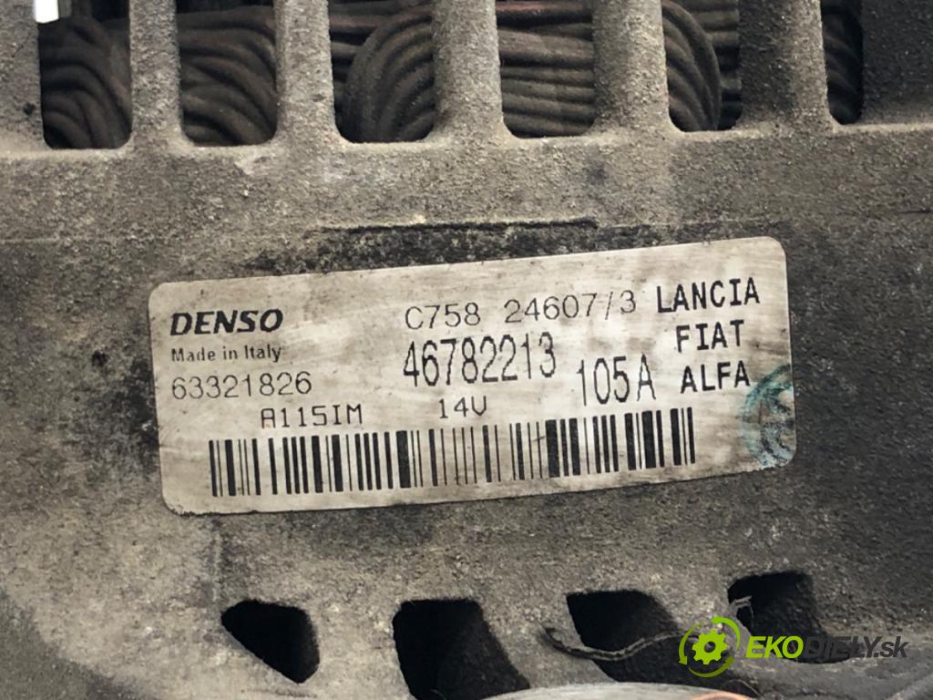 ALFA ROMEO GT (937_) 2003 - 2010    1.9 JTD (937CXN1B) 110 kW [150 KM] olej napędowy 2003 - 2010  Alternátor 46782213 (Alternátor)