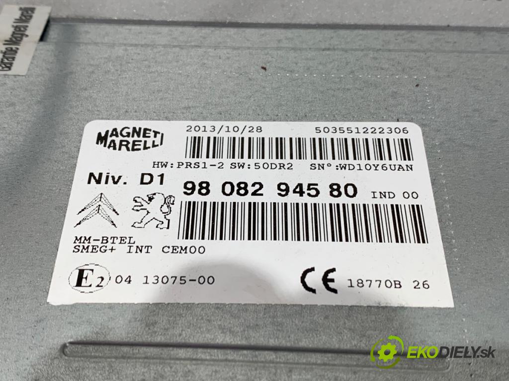 PEUGEOT 308 II (LB_, LP_, LW_, LH_, L3_) 2013 - 2021    1.6 THP 125 92 kW [125 KM] benzyna 2013 - 2021  RADIO 9808294580 (Audio zariadenie)