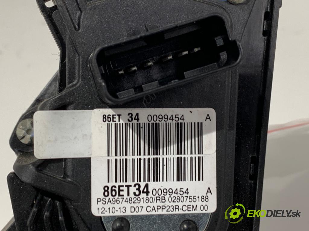 PEUGEOT 308 II (LB_, LP_, LW_, LH_, L3_) 2013 - 2021    1.6 THP 125 92 kW [125 KM] benzyna 2013 - 2021  Potenciometer plynu 9674829180 (Pedál)