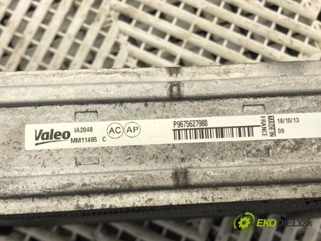 PEUGEOT 308 II (LB_, LP_, LW_, LH_, L3_) 2013 - 2021    1.6 THP 125 92 kW [125 KM] benzyna 2013 - 2021  intercooler 9675627980 (Chladiče nasávaného vzduchu (intercoolery))