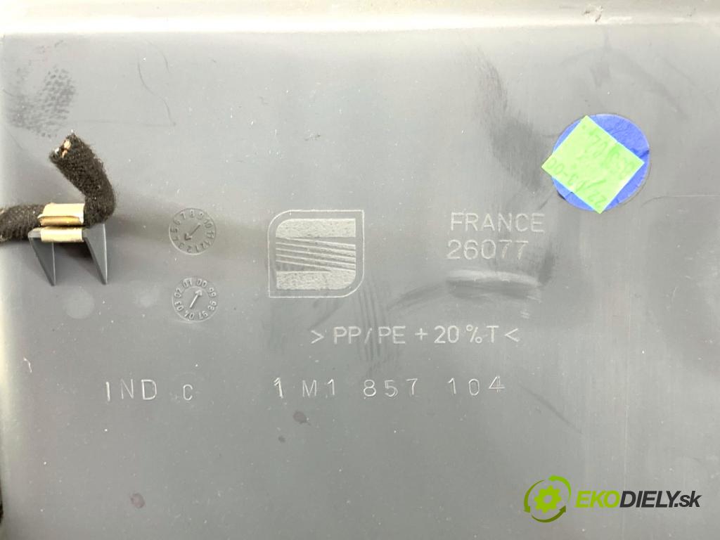 SEAT LEON (1M1) 1999 - 2006    1.4 16V 55 kW [75 KM] benzyna 1999 - 2006  Priehradka, kastlík spolujazdca 1M1857104 (Priehradka, kastlík)