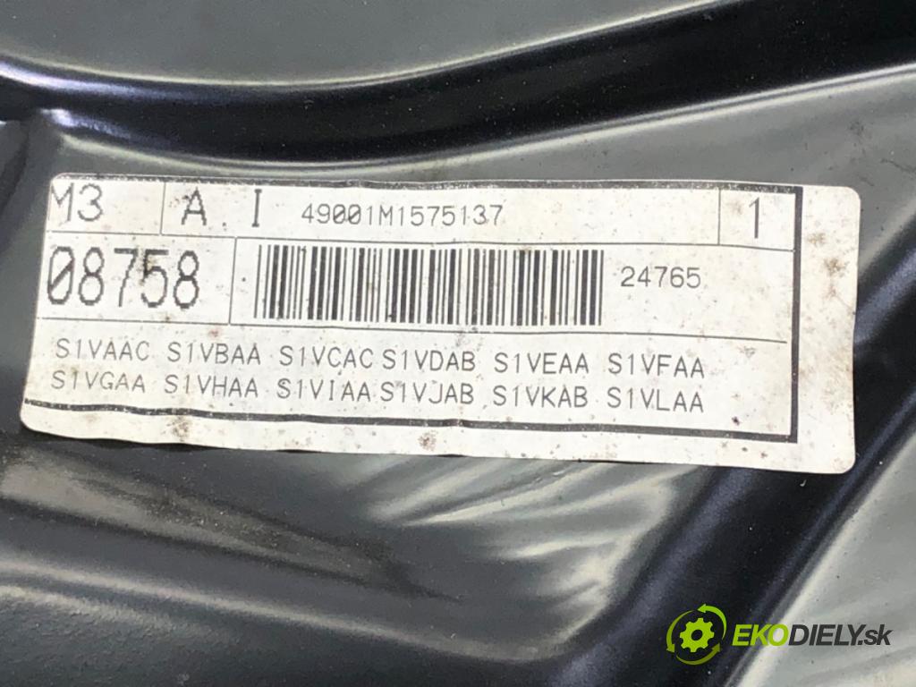 SEAT LEON (1M1) 1999 - 2006    1.4 16V 55 kW [75 KM] benzyna 1999 - 2006  mechanismus okna levý přední část 1J1959801C