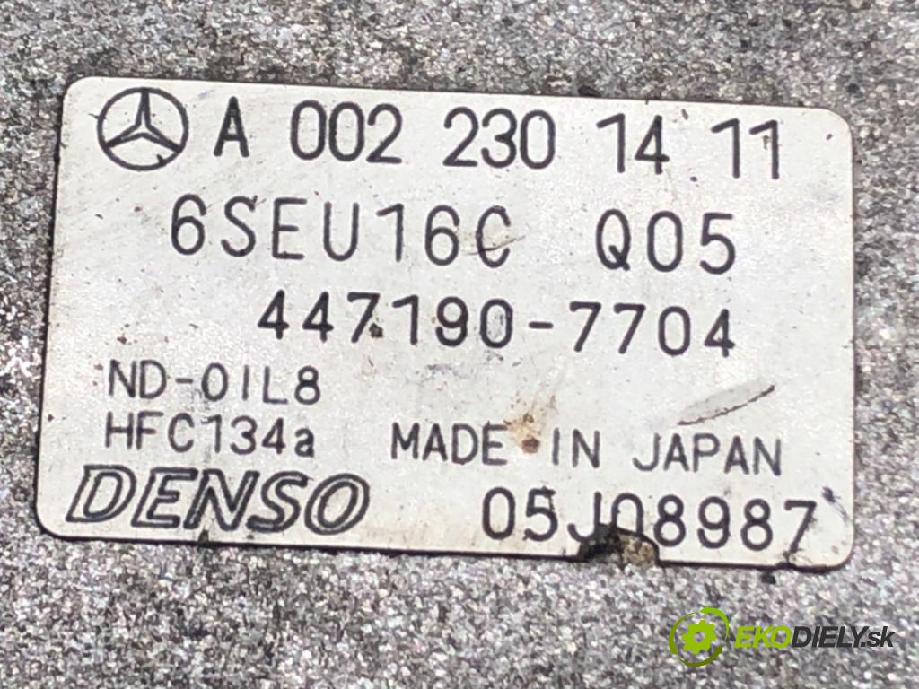 MERCEDES-BENZ KLASA A (W169) 2004 - 2012    A 180 CDI (169.007, 169.307) 80 kW [109 KM] olej napędowy 2004 - 2012  Kompresor klimatizácie A0022301411 (Kompresor klimatizácie)