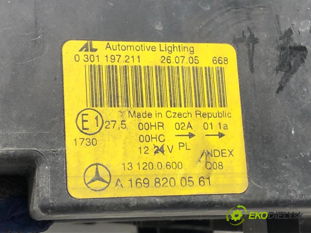 MERCEDES-BENZ KLASA A (W169) 2004 - 2012    A 180 CDI (169.007, 169.307) 80 kW [109 KM] olej napędowy 2004 - 2012  světlomet levý přední část A1698200561