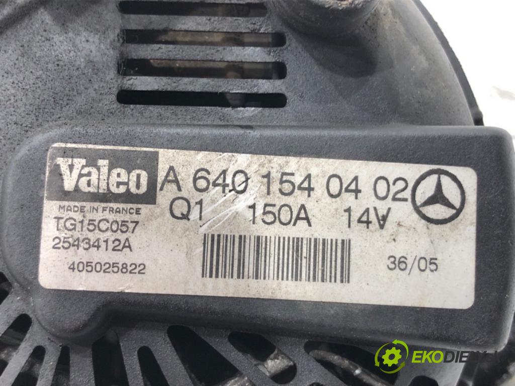 MERCEDES-BENZ KLASA A (W169) 2004 - 2012    A 180 CDI (169.007, 169.307) 80 kW [109 KM] olej napędowy 2004 - 2012  Alternátor A6401540402 (Alternátor)