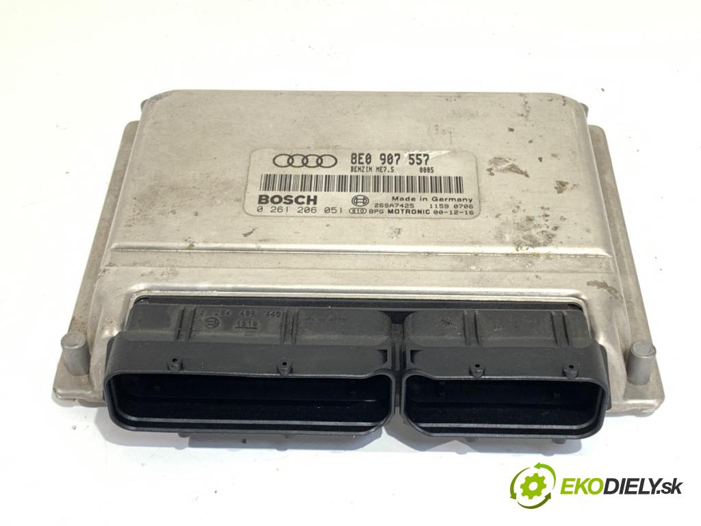 AUDI A4 B6 (8E2) 2000 - 2005    2.0 96 kW [130 KM] benzyna 2000 - 2004  riadiaca jednotka Motor 8E0907557 0261206051 (Riadiaca jednotka)