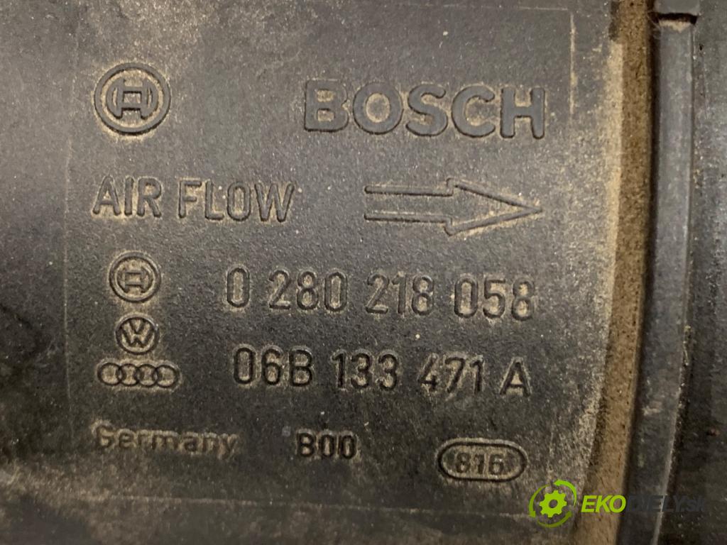 AUDI A4 B6 (8E2) 2000 - 2005    2.0 96 kW [130 KM] benzyna 2000 - 2004  Váha vzduchu 06B133471A 0280218058 (Váha vzduchu)