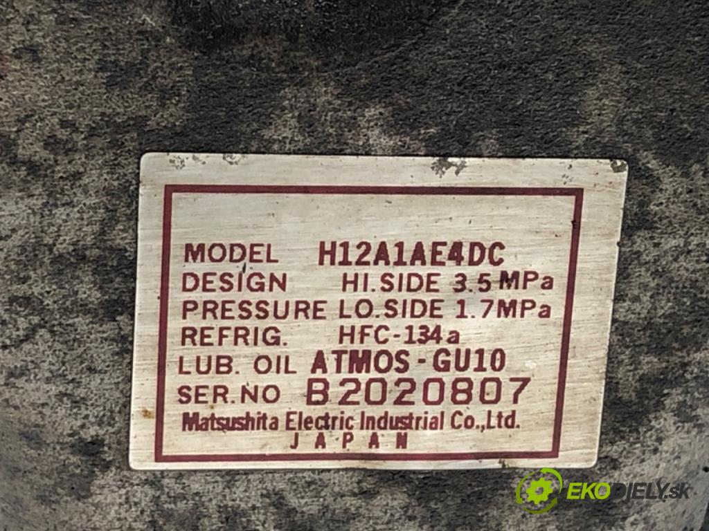 MAZDA 5 (CR19) 2005 - 2010    2.0 CD (CR19) 105 kW [143 KM] olej napędowy 2005 - 2010  Kompresor klimatizácie H12A1AE4DC (Kompresor klimatizácie)