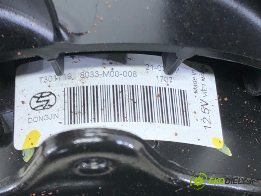 OPEL CROSSLAND X / CROSSLAND (P17, P2QO) 2017 - 2022    1.2 (75) 81 kW [110 KM] benzyna 2017 - 2022  ventilátor chladiče T301719 (Ventilátory)