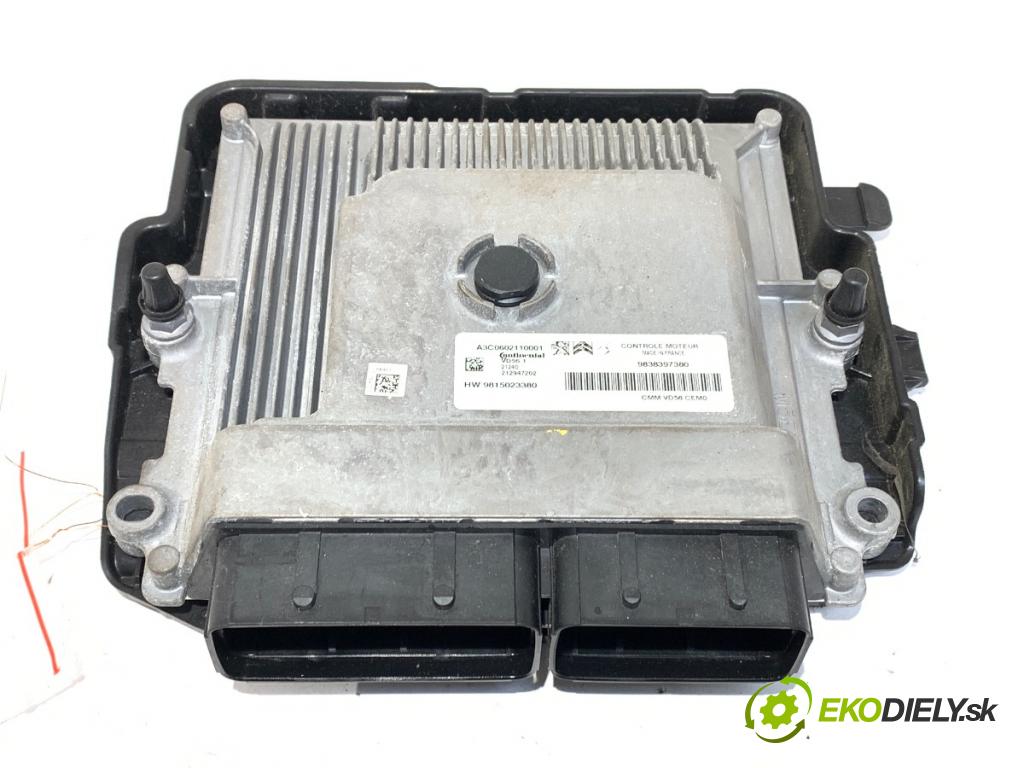 OPEL CROSSLAND X / CROSSLAND (P17, P2QO) 2017 - 2022    1.2 (75) 81 kW [110 KM] benzyna 2017 - 2022  riadiaca jednotka Motor 9838397380 (Riadiaca jednotka)