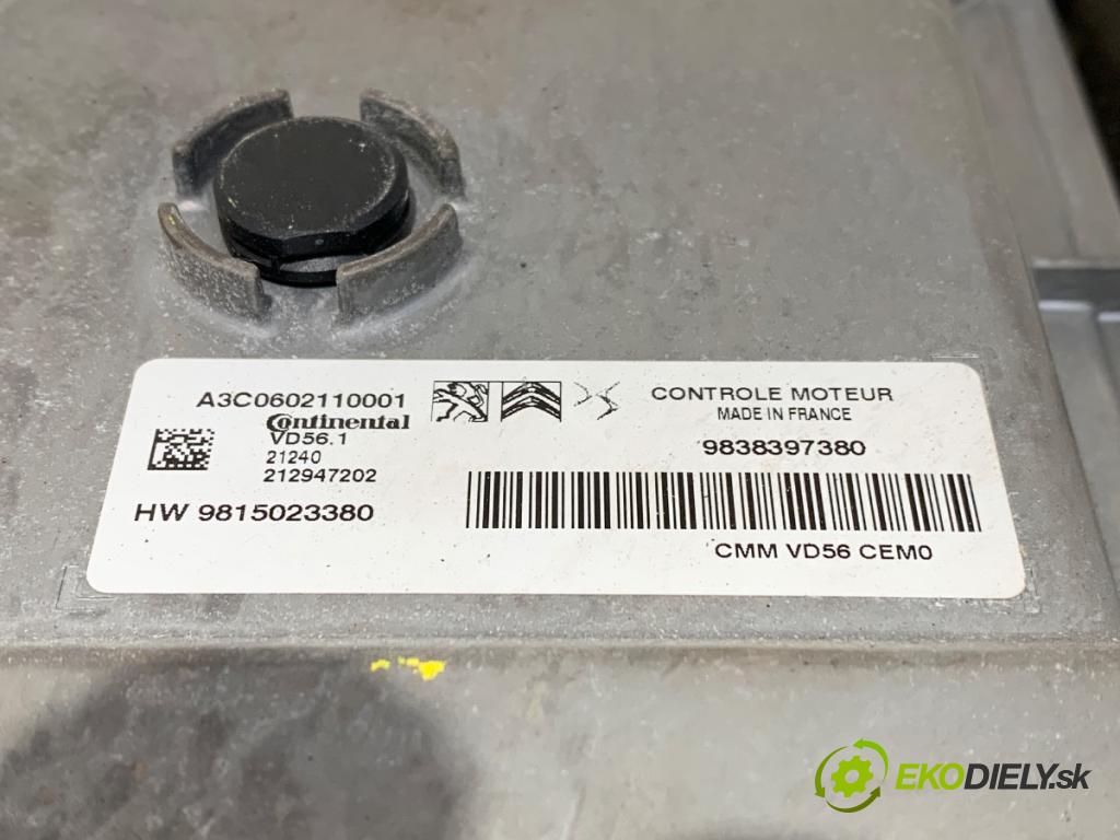 OPEL CROSSLAND X / CROSSLAND (P17, P2QO) 2017 - 2022    1.2 (75) 81 kW [110 KM] benzyna 2017 - 2022  riadiaca jednotka Motor 9838397380 (Riadiaca jednotka)