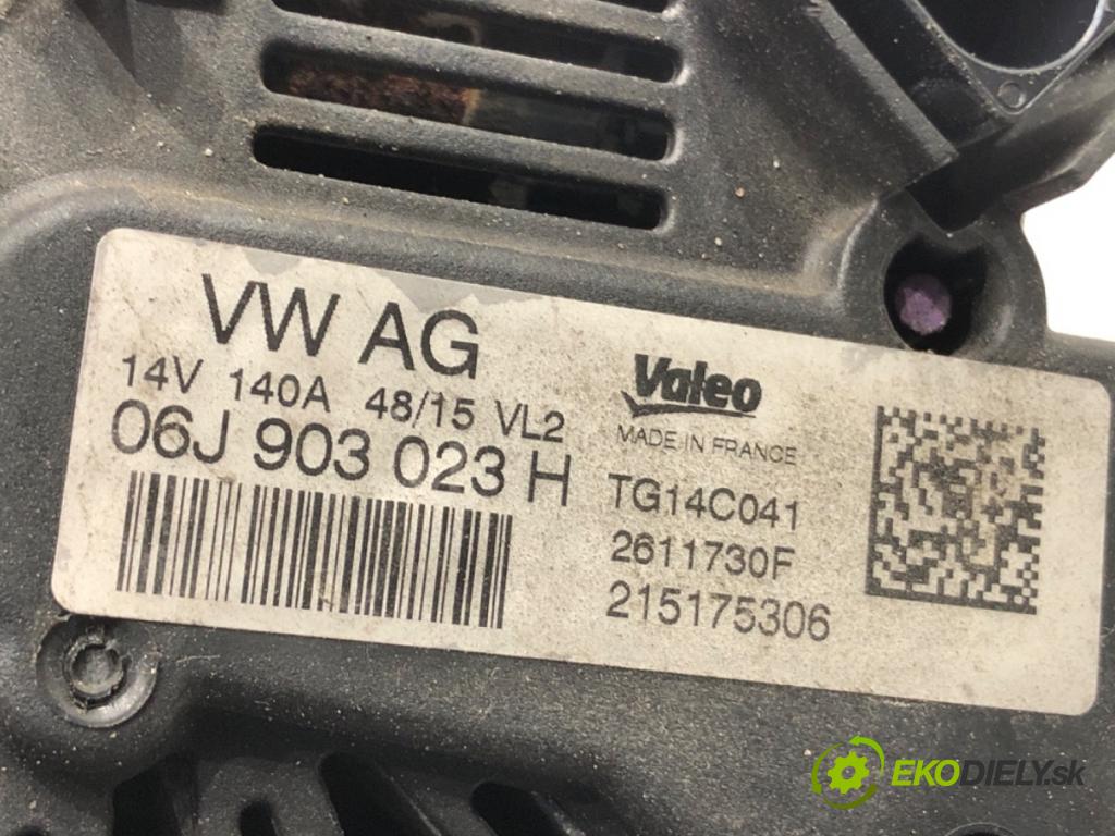 AUDI A3 (8V1, 8VK) 2012 - 2020    2.0 TFSI 140 kW [190 KM] benzyna 2016 - 2017  Alternátor 06J903023H (Alternátor)