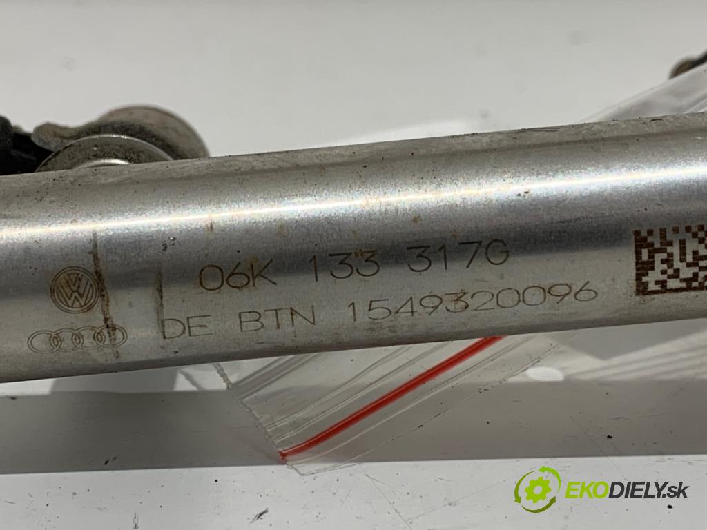 AUDI A3 (8V1, 8VK) 2012 - 2020    2.0 TFSI 140 kW [190 KM] benzyna 2016 - 2017  Lišta vstrekovacia 06K133317G (Vstrekovacia lišta)