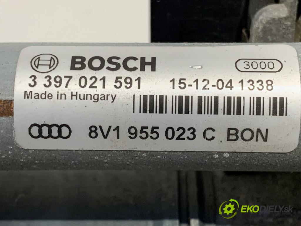 AUDI A3 (8V1, 8VK) 2012 - 2020    2.0 TFSI 140 kW [190 KM] benzyna 2016 - 2017  Mechanizmus stieračov predný 8V1955023C (Motorček stieračov predný)