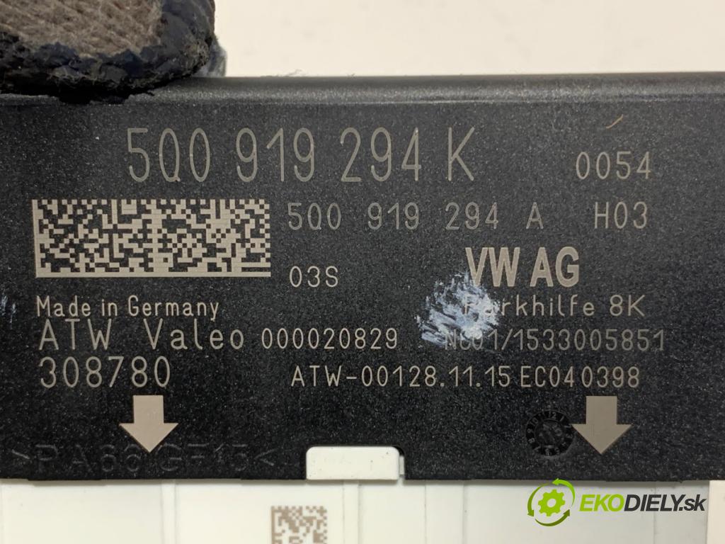 AUDI A3 (8V1, 8VK) 2012 - 2020    2.0 TFSI 140 kW [190 KM] benzyna 2016 - 2017  Modul PDC 5Q0919294K (Riadiaca jednotka ostatné)