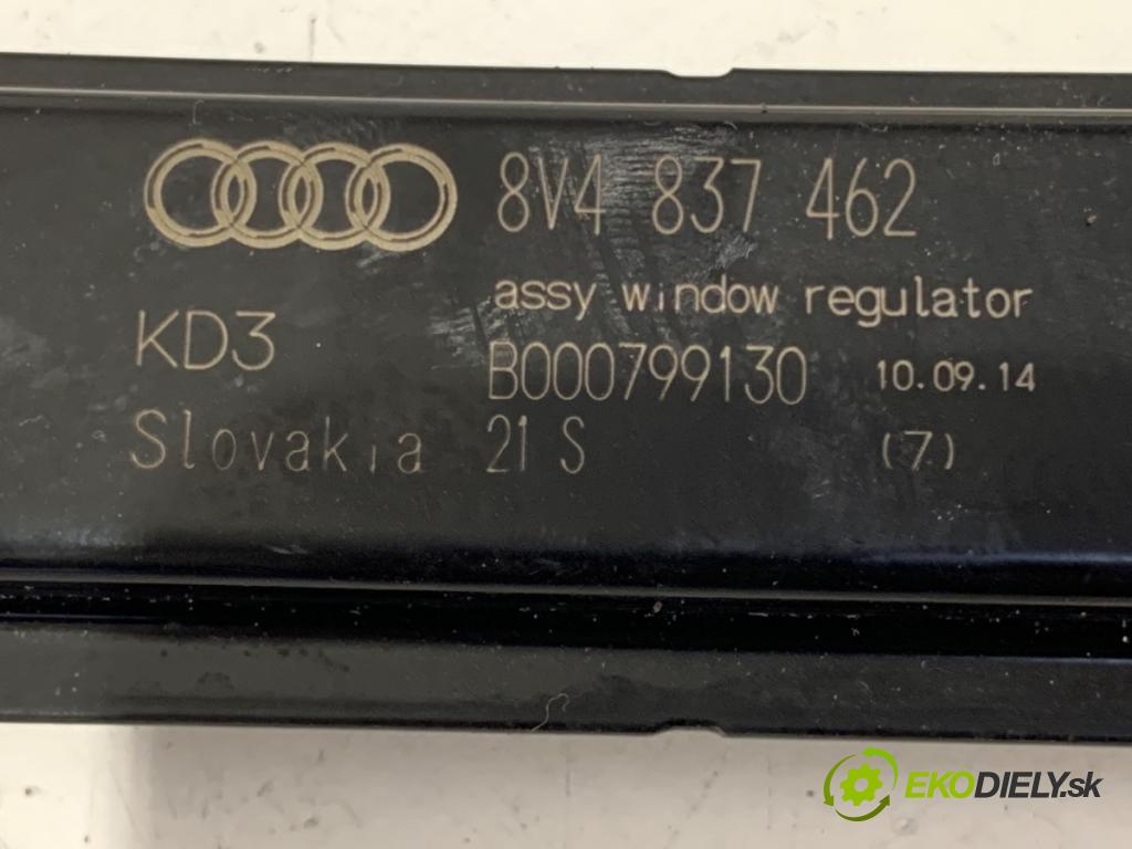 AUDI A3 (8V1, 8VK) 2012 - 2020    2.0 TFSI 140 kW [190 KM] benzyna 2016 - 2017  mechanismus okna pravý přední část 8V4837462