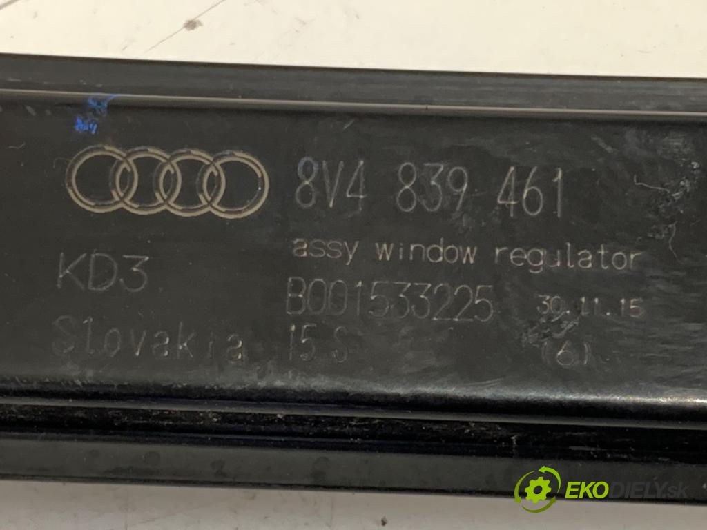 AUDI A3 (8V1, 8VK) 2012 - 2020    2.0 TFSI 140 kW [190 KM] benzyna 2016 - 2017  mechanismus okna levý zadní část 8V4839461