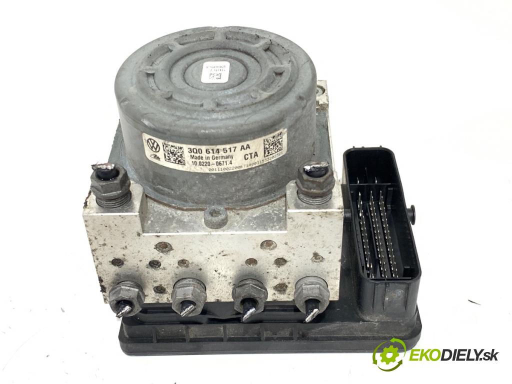 AUDI A3 (8V1, 8VK) 2012 - 2020    2.0 TFSI 140 kW [190 KM] benzyna 2016 - 2017  Pumpa ABS 3Q0614517AA (Pumpa ABS)