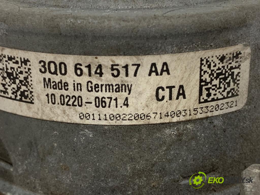 AUDI A3 (8V1, 8VK) 2012 - 2020    2.0 TFSI 140 kW [190 KM] benzyna 2016 - 2017  Pumpa ABS 3Q0614517AA (Pumpa ABS)