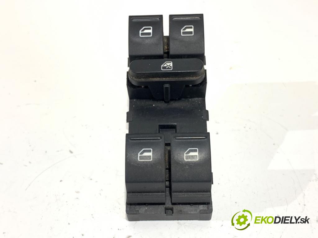 AUDI A3 (8V1, 8VK) 2012 - 2020    2.0 TFSI 140 kW [190 KM] benzyna 2016 - 2017  Prepínač okien 1K4959857B (Prepínacie páčky pod volantom)
