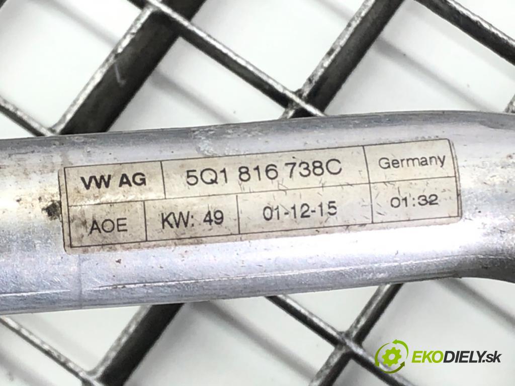 AUDI A3 (8V1, 8VK) 2012 - 2020    2.0 TFSI 140 kW [190 KM] benzyna 2016 - 2017  rúrka klimatizácie 5Q1816738C (Rúrka klimatizácie)