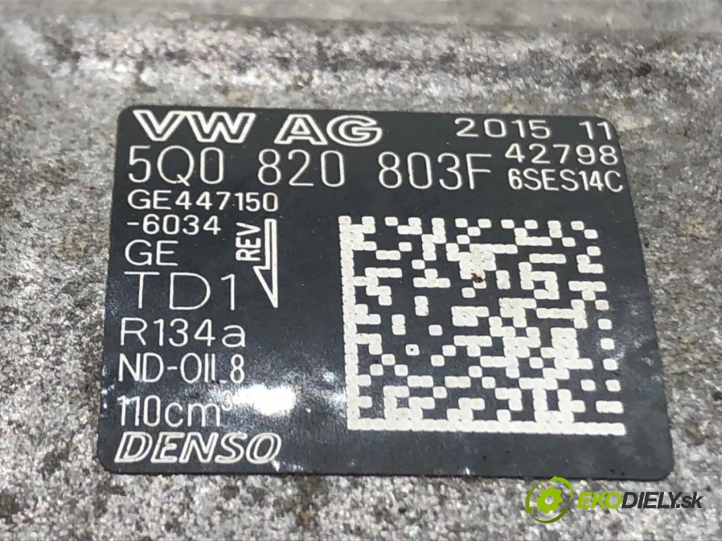 AUDI A3 (8V1, 8VK) 2012 - 2020    2.0 TFSI 140 kW [190 KM] benzyna 2016 - 2017  Kompresor klimatizácie 5Q0820803F (Kompresor klimatizácie)