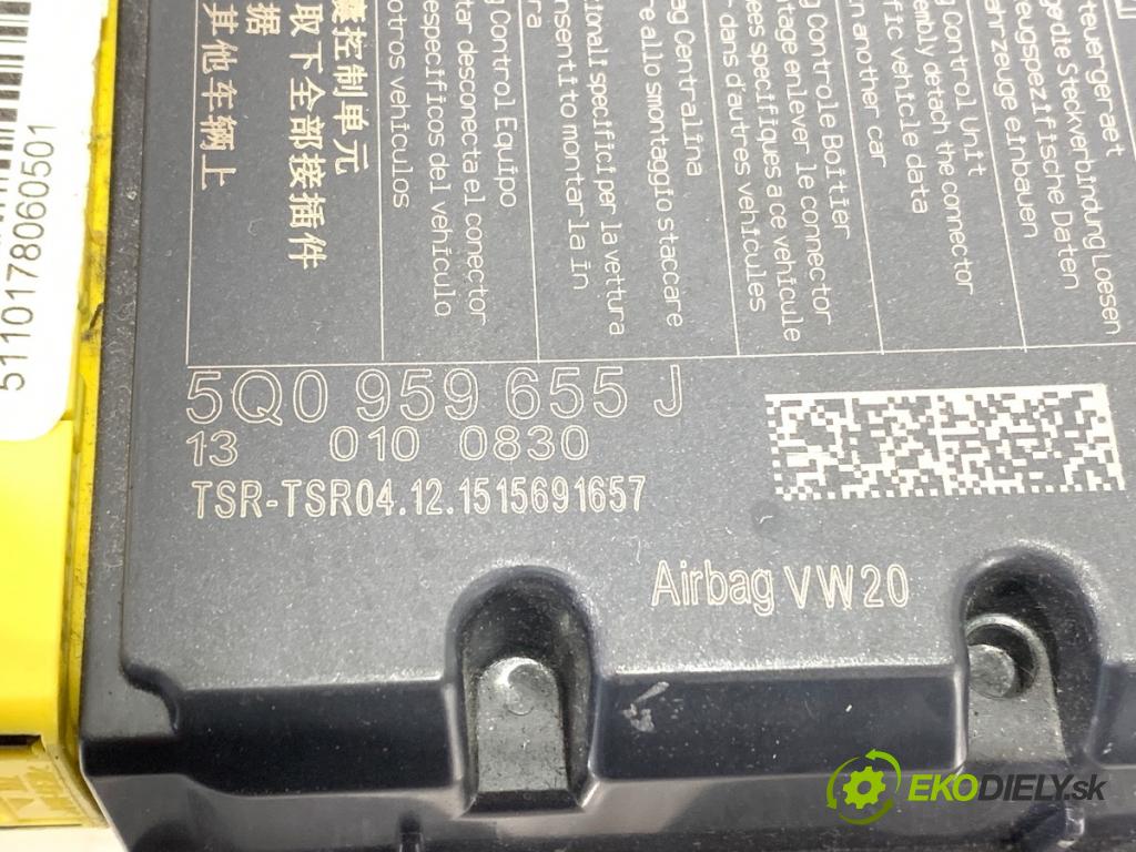 AUDI A3 (8V1, 8VK) 2012 - 2020    2.0 TFSI 140 kW [190 KM] benzyna 2016 - 2017  senzor airbag 5Q0959655J (Snímač)
