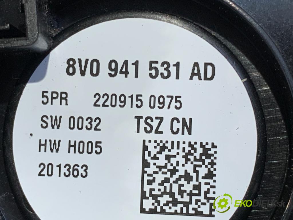 AUDI A3 (8V1, 8VK) 2012 - 2020    2.0 TFSI 140 kW [190 KM] benzyna 2016 - 2017  spínač světel 8V0941531AD