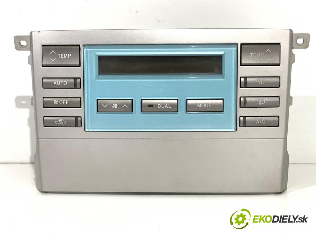 TOYOTA COROLLA Verso (ZER_, ZZE12_, R1_) 2004 - 2009    2.2 D-4D (AUR10_) 100 kW [136 KM] olej napędowy 2005 - 2009  Panel ovládania kúrenia 55902-0F020 (Prepínač/spínač/tlačidlo a ovládač kúrenia)