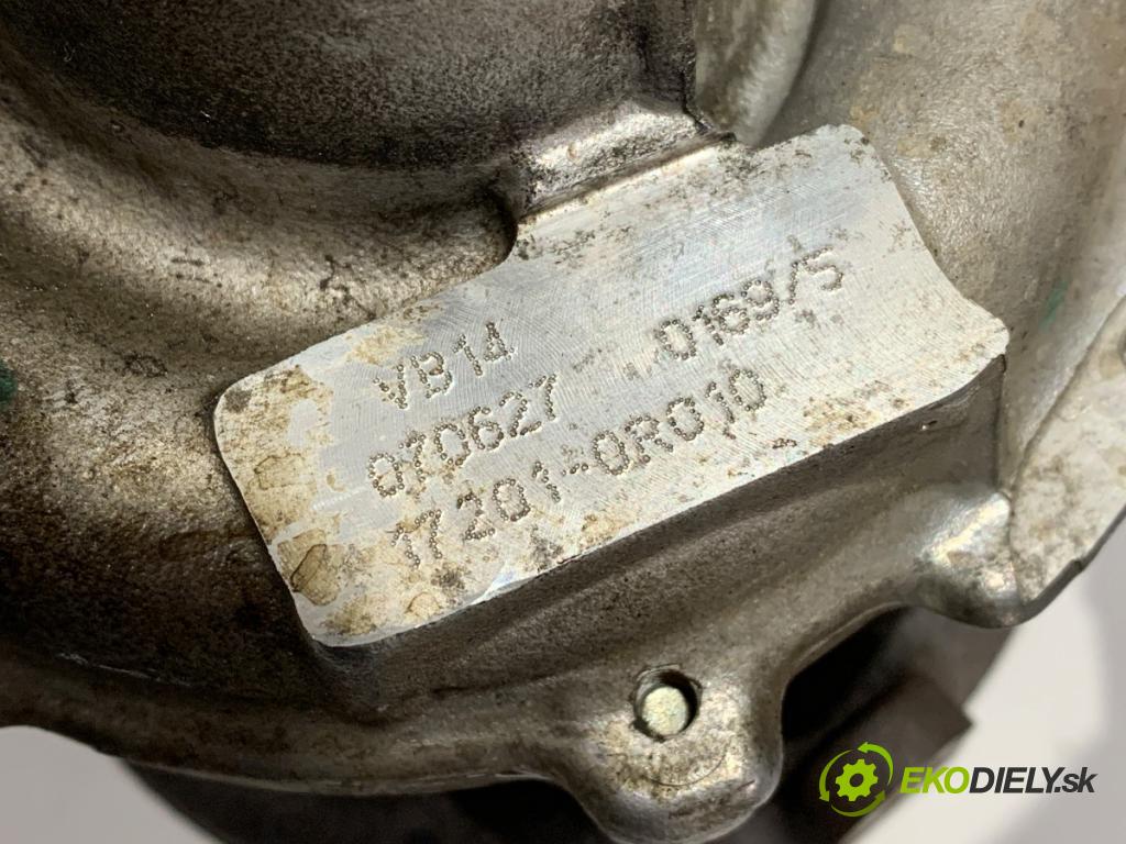 TOYOTA COROLLA Verso (ZER_, ZZE12_, R1_) 2004 - 2009    2.2 D-4D (AUR10_) 100 kW [136 KM] olej napędowy 2005 - 2009  turbo 17201-0R010 (Turbodúchadla (kompletní))