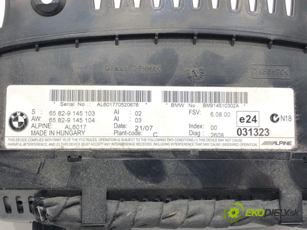 BMW 5 Touring (E61) 2004 - 2010    525 d 145 kW [197 KM] olej napędowy 2007 - 2010  Dislpej 9145104 (Prístrojová doska, displej)