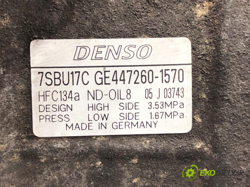 BMW 5 Touring (E61) 2004 - 2010    525 d 145 kW [197 KM] olej napędowy 2007 - 2010  Kompresor klimatizácie 447260-1570 (Kompresor klimatizácie)