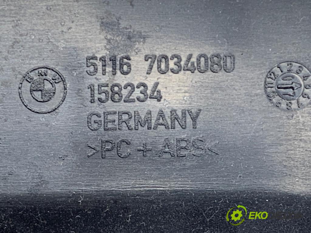 BMW 5 Touring (E61) 2004 - 2010    525 d 145 kW [197 KM] olej napędowy 2007 - 2010  Priehradka, kastlík spolujazdca 7034080 (Priehradka, kastlík)