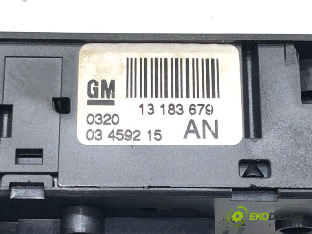 OPEL ASTRA H Kombi (A04) 2004 - 2014    1.7 CDTI (L35) 74 kW [101 KM] olej napędowy 2004 - 2010  Prepínač okien 13183679 (Prepínač/spínač/tlačidlo a ovládač kúrenia)