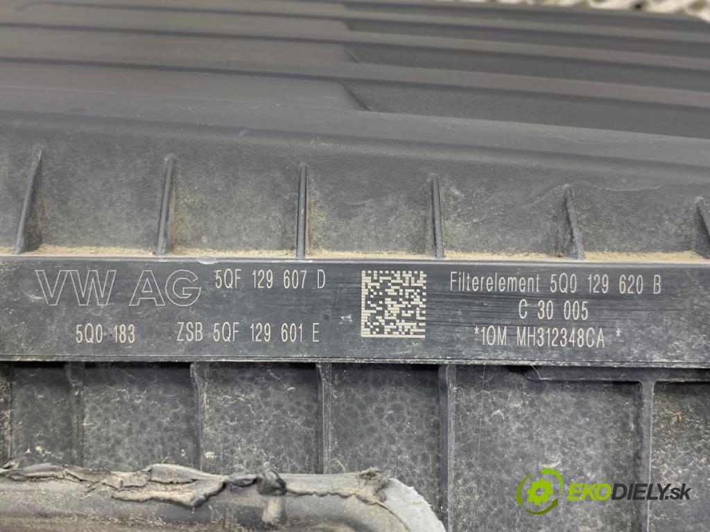 SKODA KODIAQ (NS7, NV7, NS6) 2016 - 2022    2.0 TSI 4x4 140 kW [190 KM] benzyna 2019 - 2022  Obal filtra vzduchu 5QF129607D (Obal filtra vzduchu)