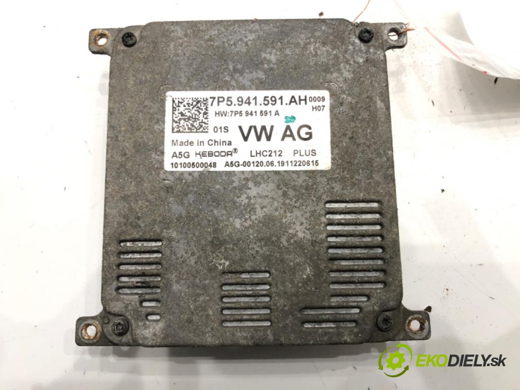 SKODA KODIAQ (NS7, NV7, NS6) 2016 - 2022    2.0 TSI 4x4 140 kW [190 KM] benzyna 2019 - 2022  Menič XENON 7P5941591AH (Riadiaca jednotka xenónu)