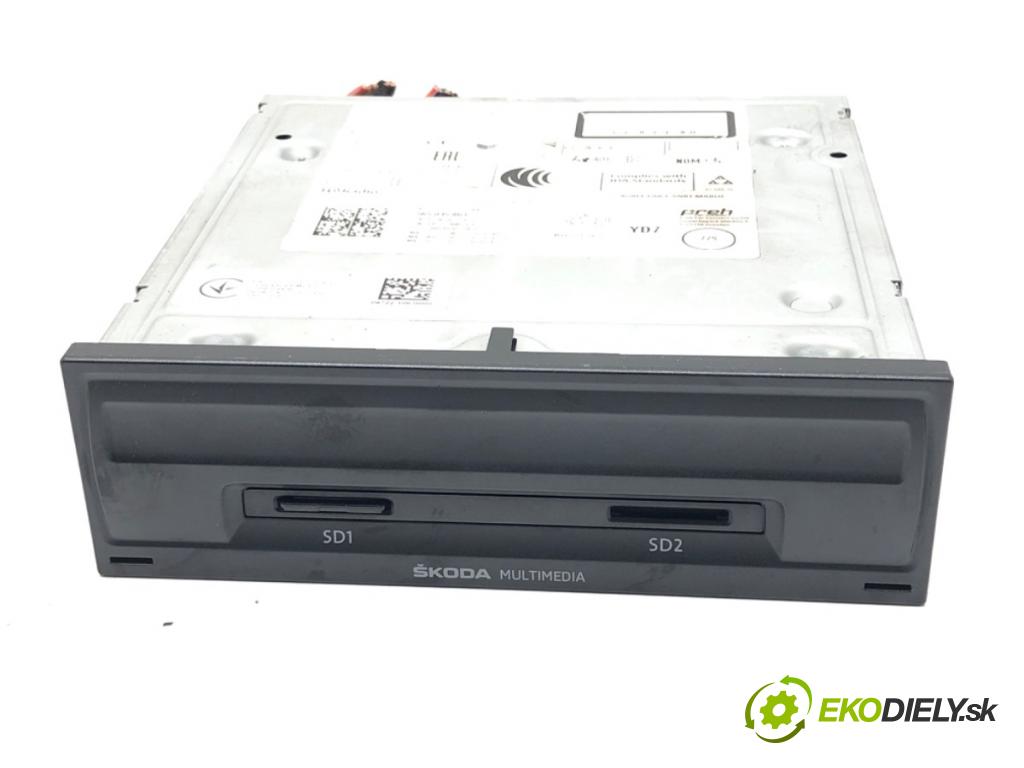 SKODA KODIAQ (NS7, NV7, NS6) 2016 - 2022    2.0 TSI 4x4 140 kW [190 KM] benzyna 2019 - 2022  RADIO 565035864 (Audio zariadenie)