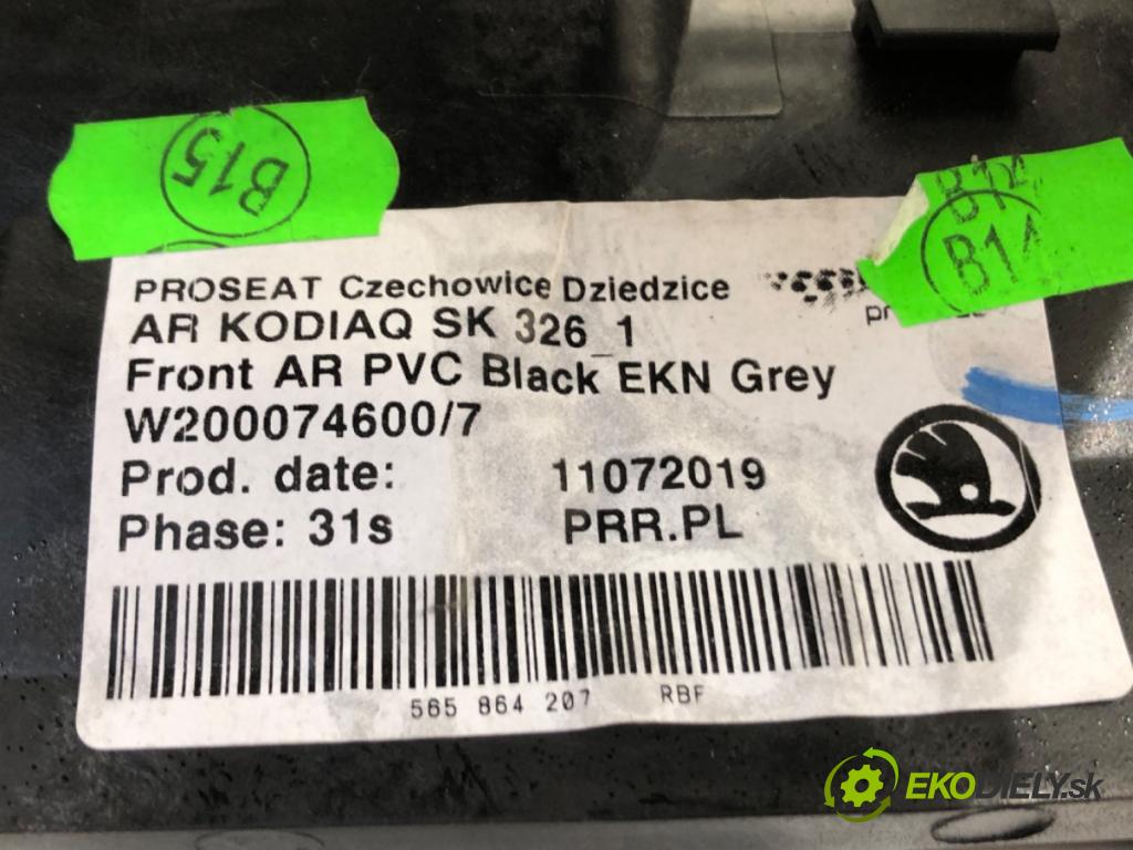 SKODA KODIAQ (NS7, NV7, NS6) 2016 - 2022    2.0 TSI 4x4 140 kW [190 KM] benzyna 2019 - 2022  loketní opěrka 565864207 (Loketní opěrky)