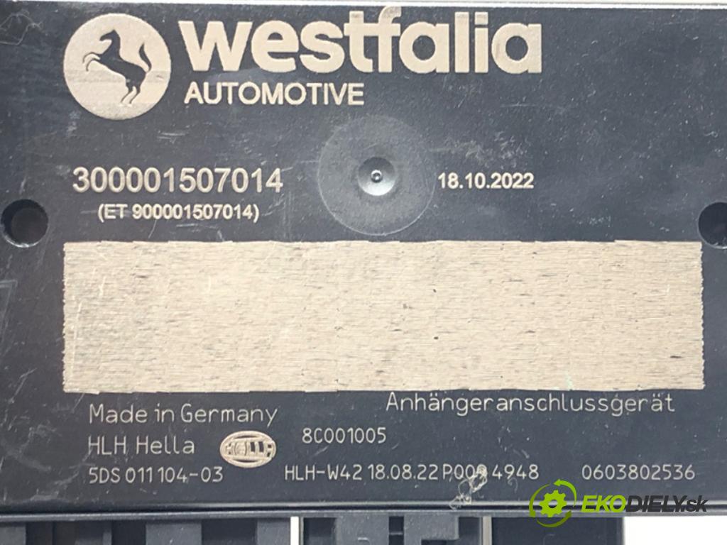 SKODA KODIAQ (NS7, NV7, NS6) 2016 - 2022    2.0 TSI 4x4 140 kW [190 KM] benzyna 2019 - 2022  Modul ťažného oka 300001507014 (Riadiaca jednotka ostatné)