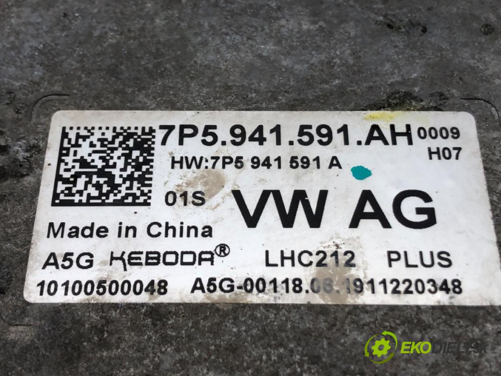 SKODA KODIAQ (NS7, NV7, NS6) 2016 - 2022    2.0 TSI 4x4 140 kW [190 KM] benzyna 2019 - 2022  Menič XENON 7P5941591AH (Riadiaca jednotka xenónu)