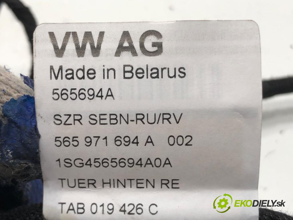 SKODA KODIAQ (NS7, NV7, NS6) 2016 - 2022    2.0 TSI 4x4 140 kW [190 KM] benzyna 2019 - 2022  Káblovačka Dvere zad pravá 565971694A
