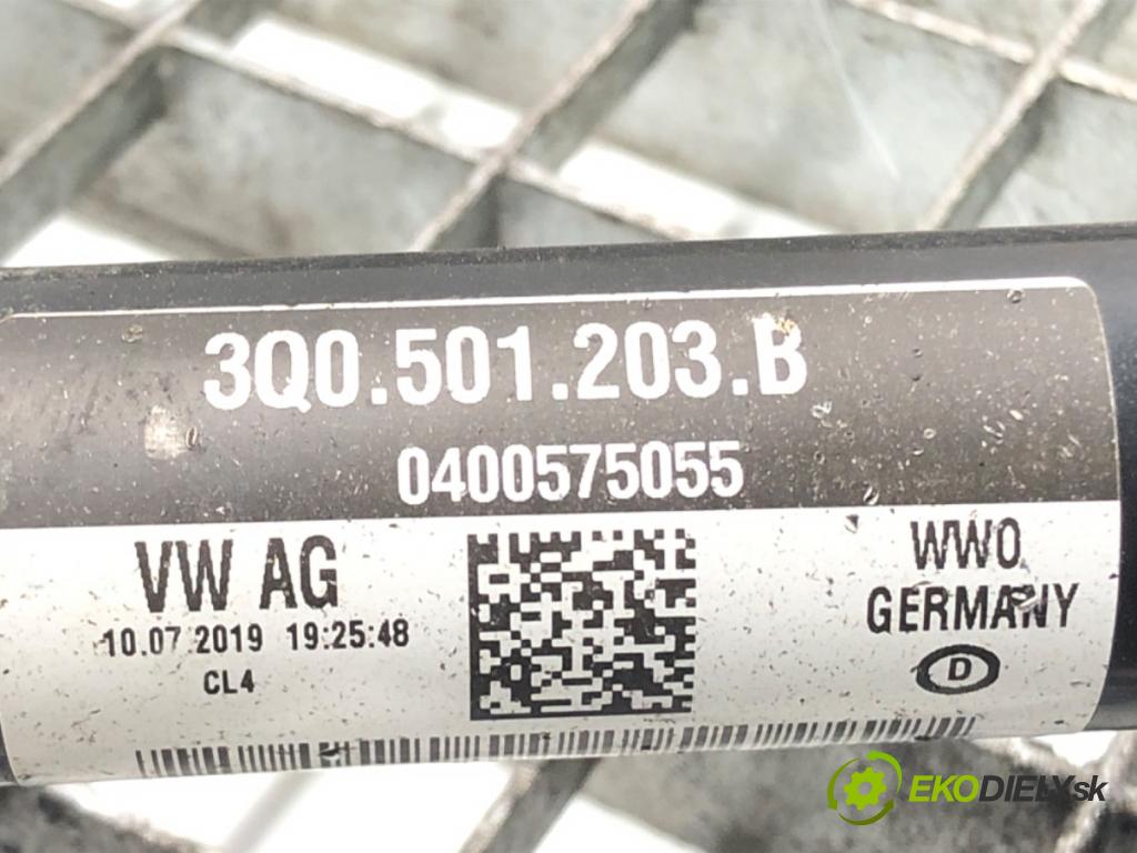 SKODA KODIAQ (NS7, NV7, NS6) 2016 - 2022    2.0 TSI 4x4 140 kW [190 KM] benzyna 2019 - 2022  Poloos ľavy zad 3Q0501203B