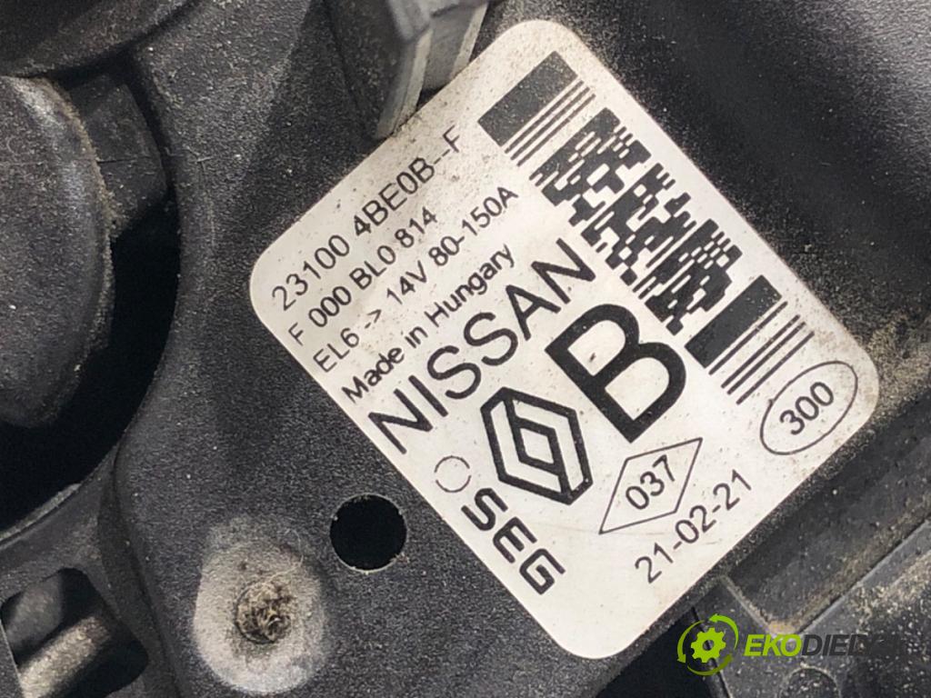 NISSAN QASHQAI II SUV (J11, J11_) 2013 - 2022    1.3 DIG-T 103 kW [140 KM] benzyna 2018 - 2022  Alternátor 231004BE0B (Alternátor)