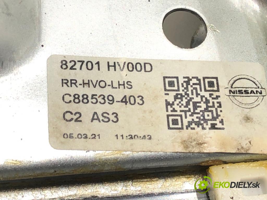 NISSAN QASHQAI II SUV (J11, J11_) 2013 - 2022    1.3 DIG-T 103 kW [140 KM] benzyna 2018 - 2022  mechanismus okna levý zadní část 82701 HVOOD