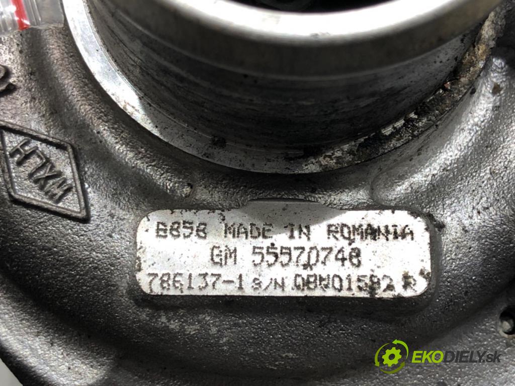 OPEL ASTRA J (P10) 2009 - 2015    2.0 CDTI (68) 118 kW [160 KM] olej napędowy 2009 - 2015  turbo 55570748 (Turbodúchadla (kompletní))