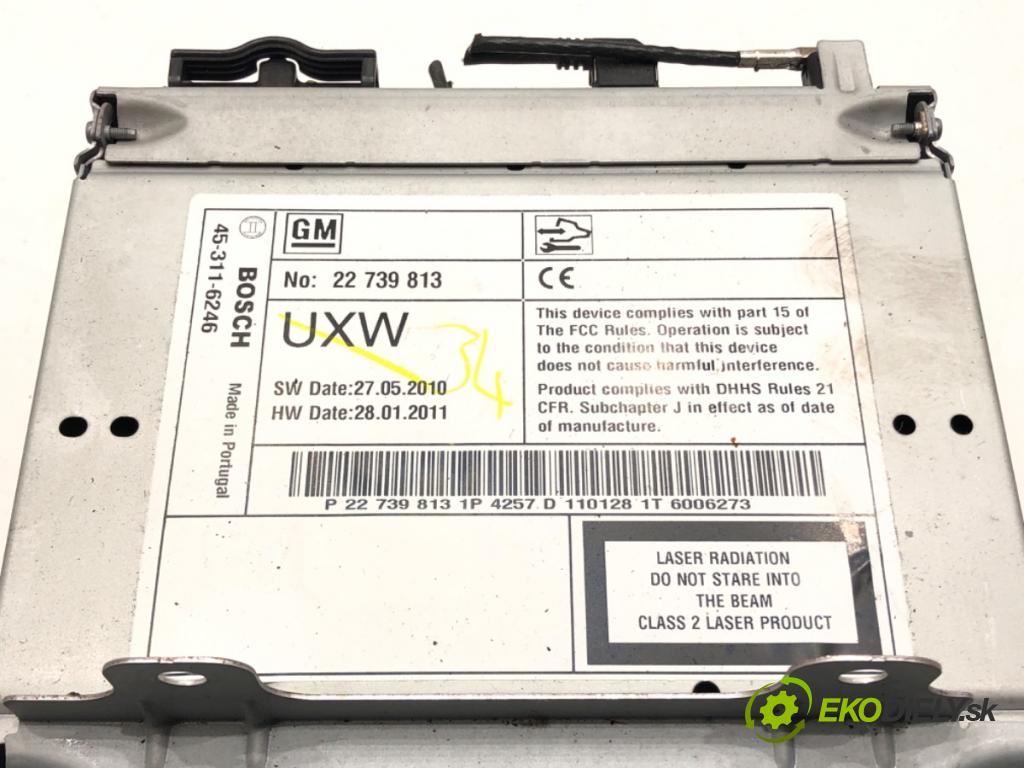 OPEL ASTRA J (P10) 2009 - 2015    2.0 CDTI (68) 118 kW [160 KM] olej napędowy 2009 - 2015  RADIO 22739813 (Audio zariadenie)