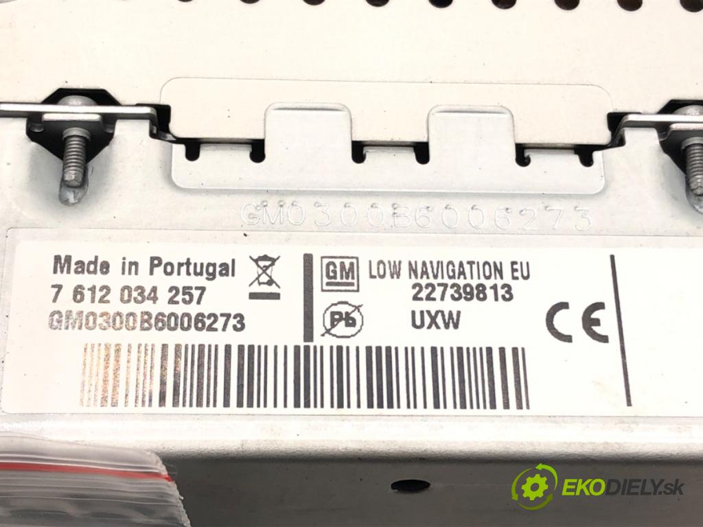 OPEL ASTRA J (P10) 2009 - 2015    2.0 CDTI (68) 118 kW [160 KM] olej napędowy 2009 - 2015  RADIO 22739813 (Audio zariadenie)